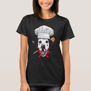 Restaurant Dalmatian Chef Cook Kitchen Koking Pe T-shirt