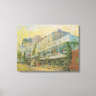 Restaurant de la Sirene in Asnieres - van Gogh Canvas Afdruk