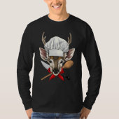 Restaurant Deer Chef Kitchen Cook Culinary Animal  T-shirt (Voorkant)