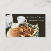Restaurant/Diner/Cafe Visitekaartjes (Achterkant)