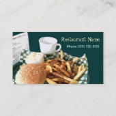 Restaurant/Diner/Cafe Visitekaartjes (Achterkant)