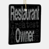 Restaurant Eigenaar Extraordinaire Keramisch Ornament (Rechts)