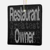 Restaurant Eigenaar Extraordinaire Keramisch Ornament (Links)