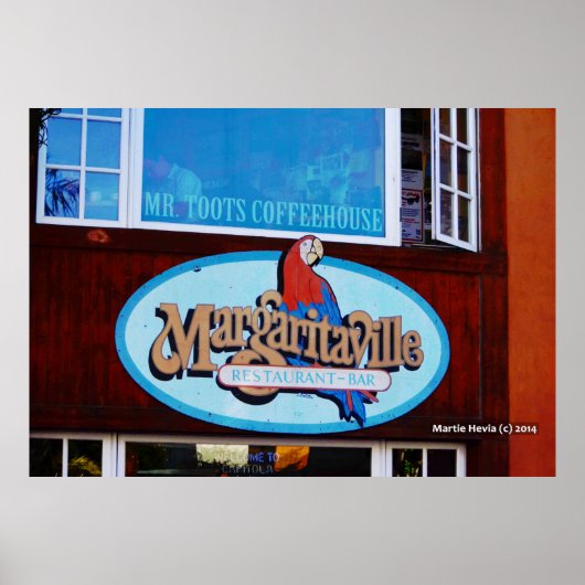 Restaurant en bar Margaritaville Poster (Voorkant)