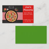 restaurant- en cateringbedrijven van Pizza Visitekaartje (Voorkant / Achterkant)
