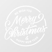 Restaurant en Kantoor kerstvakantie Raamsticker (Vel)