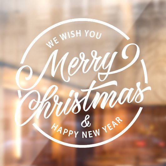 Restaurant en Kantoor kerstvakantie Raamsticker (Vel 2)