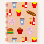 Restaurant Eten Maaltijd Drank Minimalistisch Noti Notitieboek (Voorkant)