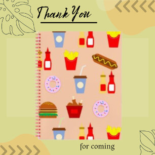 Restaurant Eten Maaltijd Drank Minimalistisch Noti Notitieboek