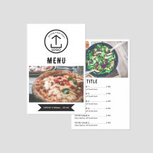 Restaurant Eten Menu Prijslijst Foto's Wit