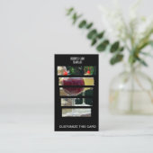 Restaurant Fancy Margarita Cocktails Visitekaartje (Staand voorkant)