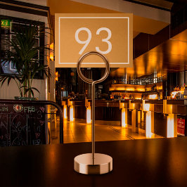 Restaurant Faux Gold Foil White Minimalist Text Kaart