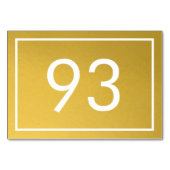 Restaurant Faux Gold Foil White Minimalist Text Kaart (Achterkant)