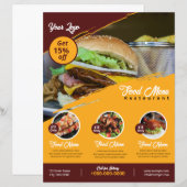 Restaurant Flyer | Menu Levensmiddelen (Voorkant / Achterkant)