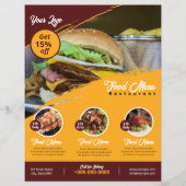 Restaurant Flyer | Menu Levensmiddelen (Voorkant)