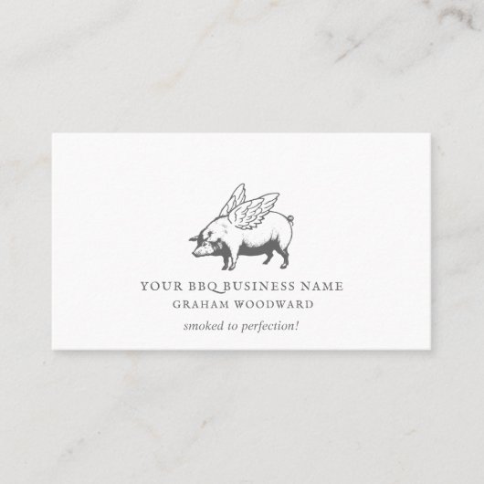 Restaurant Food Truck Barbeque Visitekaartje (Voorkant)