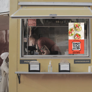 Restaurant Foto Scan QR Code Menu Bestelling Perfect Poster