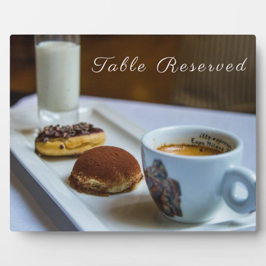 Restaurant Gereserveerd tablet Plaque met Easel Fotoplaat (Voorkant)