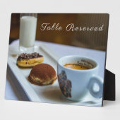 Restaurant Gereserveerd tablet Plaque met Easel Fotoplaat (Zijkant)