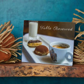 Restaurant Gereserveerd tablet Plaque met Easel Fotoplaat (Zijkant)