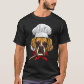 Restaurant German Boxer Chef Cook Kitchen Cooking T-shirt (Voorkant)