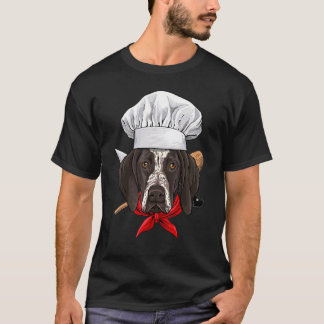 Restaurant German Shorthaired Pointer Chef Cooking T-shirt