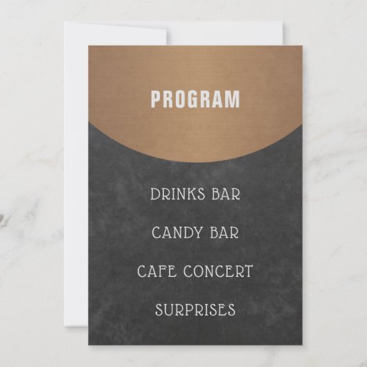 Restaurant Grand Opening elegant krijtbord Kaart (Achterkant)