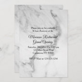 Restaurant Grand Opening marmer Kaart (Voorkant / Achterkant)