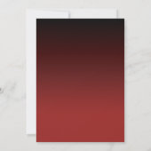 Restaurant Grand Opening Twinkle Lichten donkerroo Kaart (Achterkant)