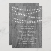 Restaurant Grand Opening Twinkle Lights graniet Kaart (Voorkant / Achterkant)