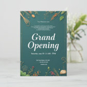 Restaurant Grand Opening Uitnodiging (Staand voorkant)