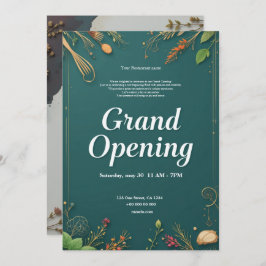 Restaurant Grand Opening Uitnodiging