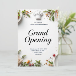 Restaurant Grand Opening Uitnodiging