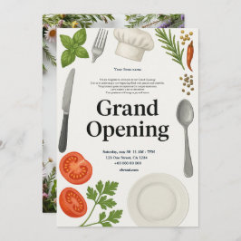 Restaurant Grand Opening Uitnodiging