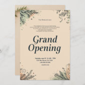 Restaurant Grand Opening Uitnodiging (Voorkant / Achterkant)