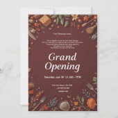 Restaurant Grand Opening Uitnodiging (Voorkant)