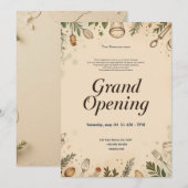 Restaurant Grand Opening Uitnodiging (Voorkant / Achterkant)