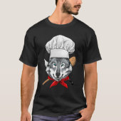 Restaurant Gray Wolf Chef Cook Kitchen Cooking  An T-shirt (Voorkant)
