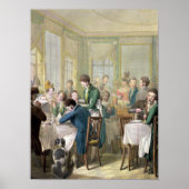 Restaurant in de Royal Palais, 1831 Poster (Voorkant)