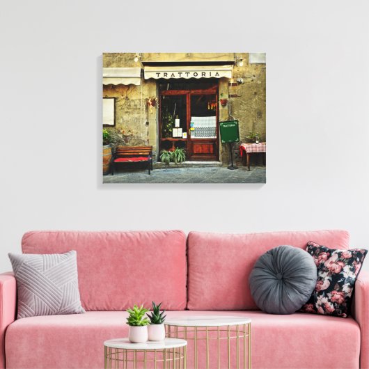 restaurant Italië Canvas Afdruk (Insitu (Woonkamer))