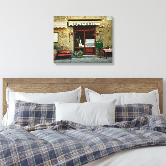 restaurant Italië Canvas Afdruk (Insitu (Slaapkamer))
