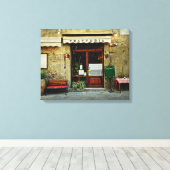 restaurant Italië Canvas Afdruk (Insitu (Houten vloer))