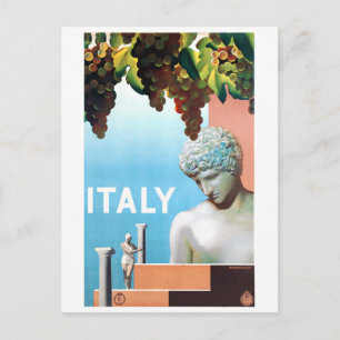 Restaurant Italië Poster van de Vintage Reis Briefkaart
