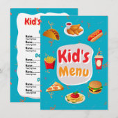 Restaurant Kind Menu Kaart (Voorkant / Achterkant)