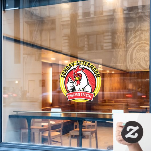 Restaurant Kip Special Raamsticker (Cafe Raam)