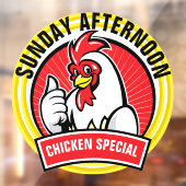 Restaurant Kip Special Raamsticker (Vel 2)