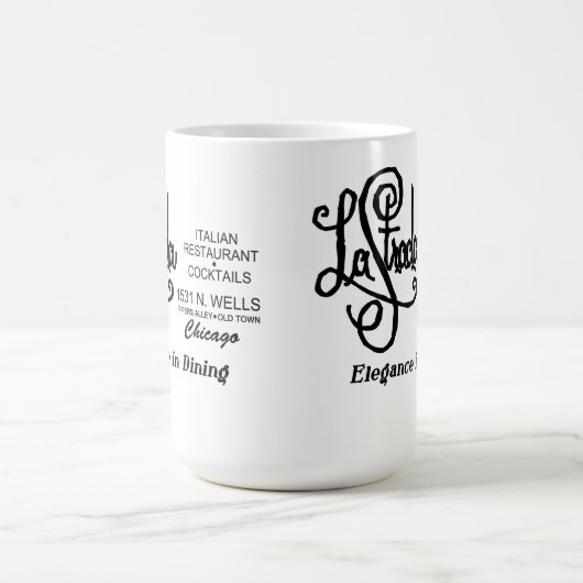 Restaurant La Strada, Oude Stad, Chicago, IL Koffiemok (Center)