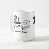 Restaurant La Strada, Oude Stad, Chicago, IL Koffiemok (Voorkant links)