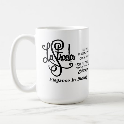 Restaurant La Strada, Oude Stad, Chicago, IL Koffiemok (Links)