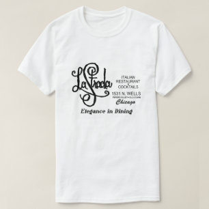 Restaurant La Strada, Oude Stad, Chicago, IL T-shirt